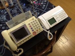 新旧 ファックス電話-1