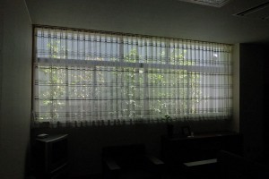 学長室の窓