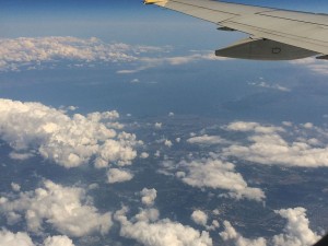 兵庫県の上空