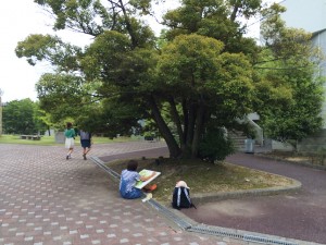 美術１年生写生-1