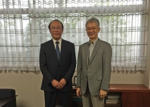 愛知文教大学富田学長と