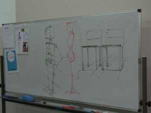 主に１年の人物デッサンを担当