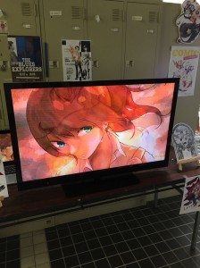 マンガコース展示、映像のクオリティも高かった！