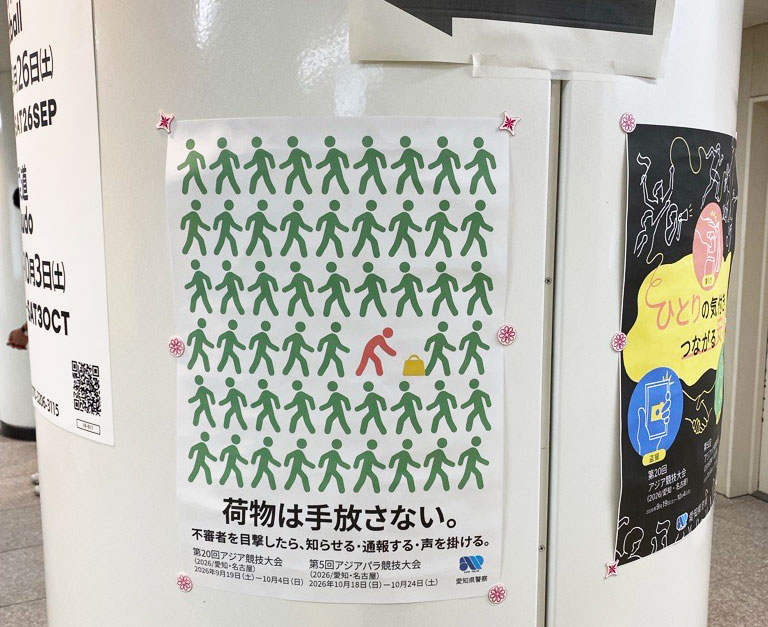 駅に貼られているポスター