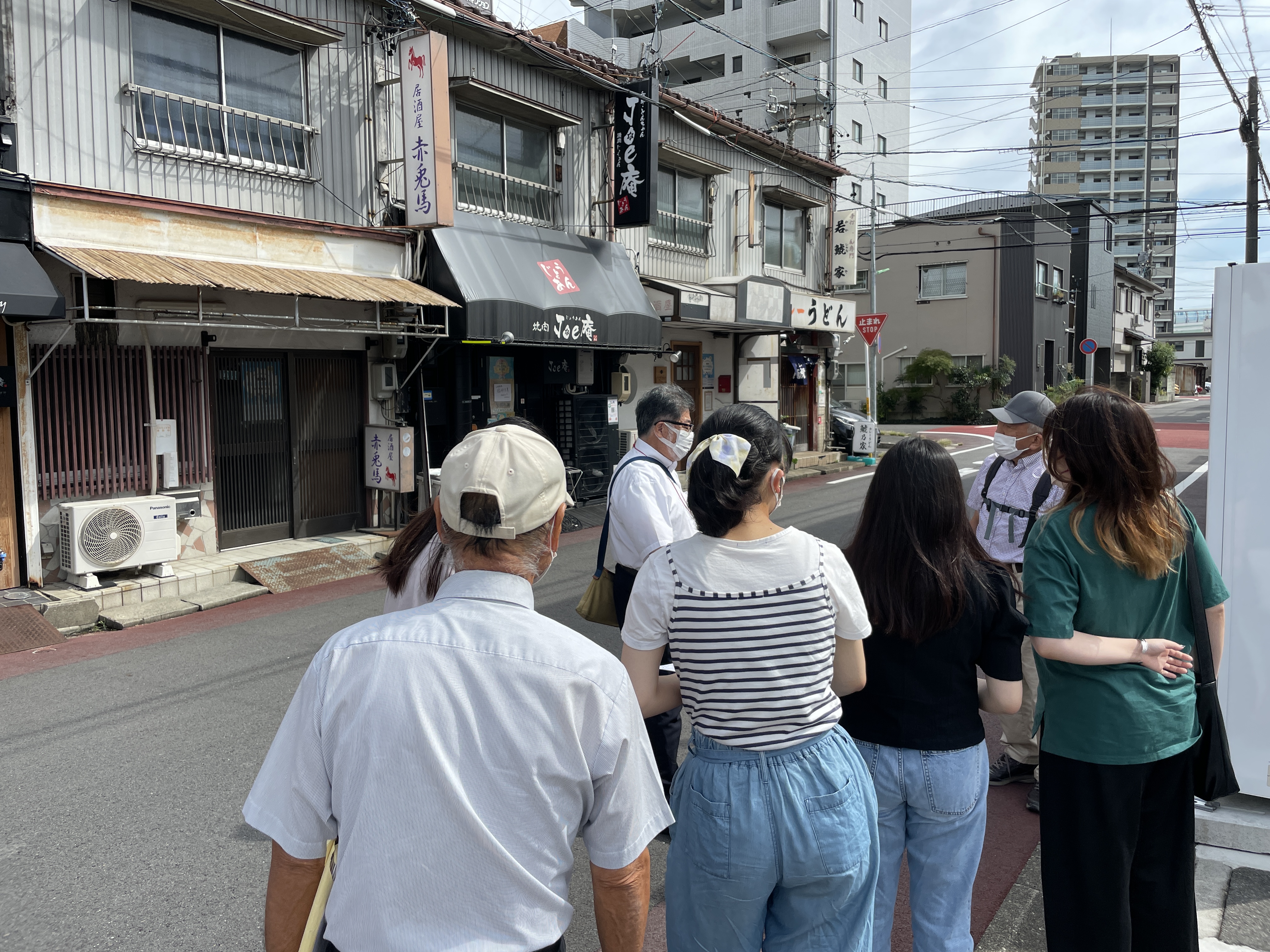 黒川商店街まちあるきマップ取材風景